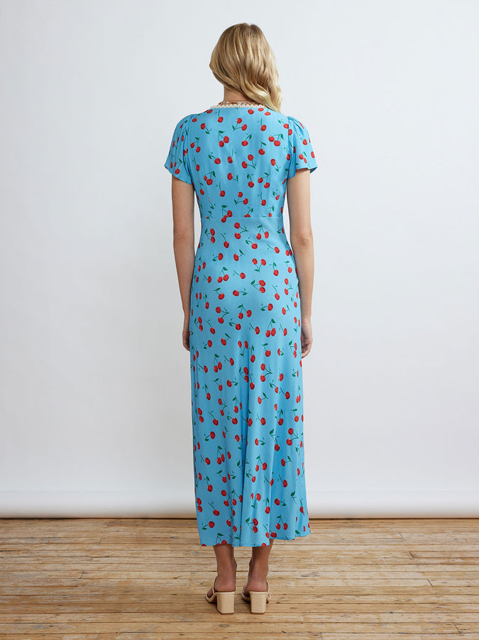 Effie Blue Cherry Dress by KITRI Studio