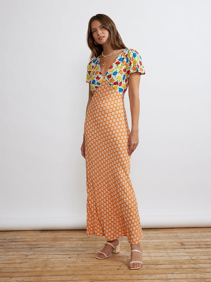 Effie Mixed Print Dress by KITRI Studio