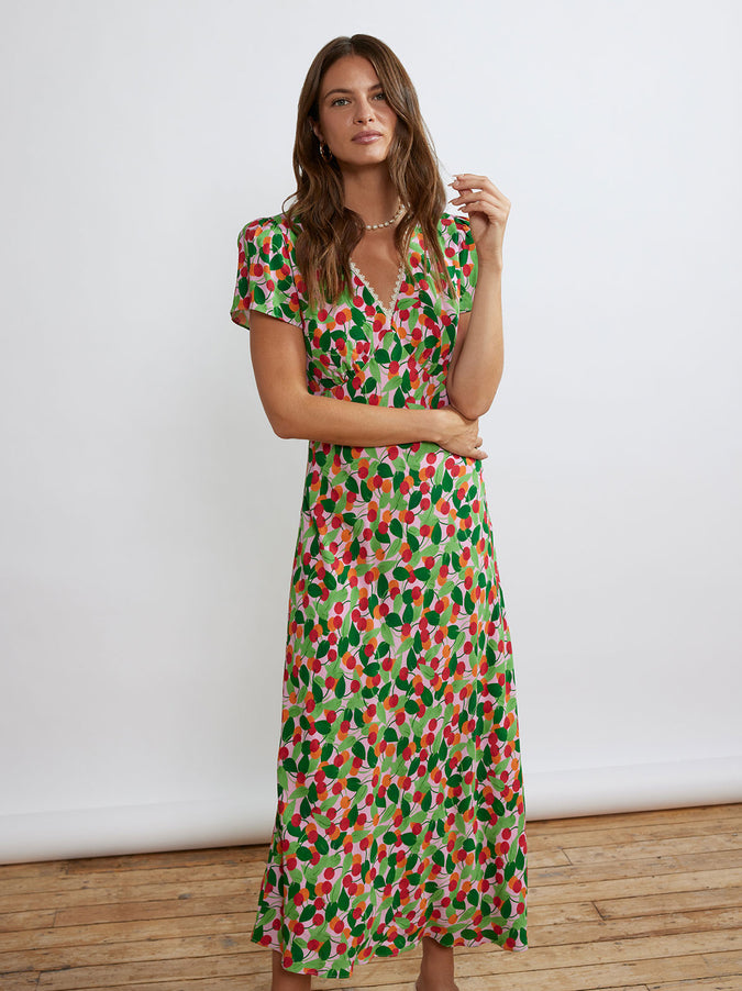 Effie Multi Cherry Dress by KITRI Studio