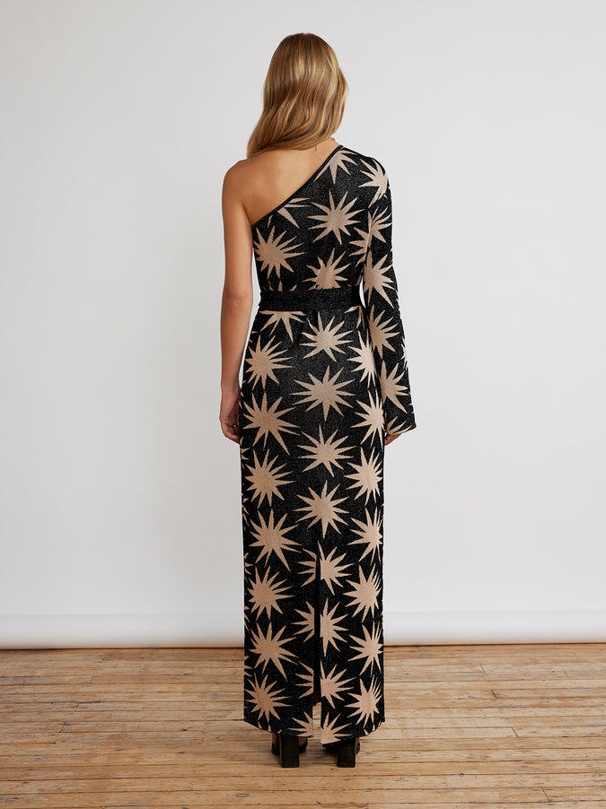 Esme Star Lurex One Shoulder Knit Dress by KITRI Studio