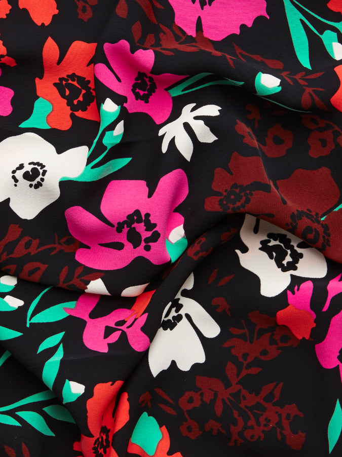 Fiona Floral Print Midi Dress