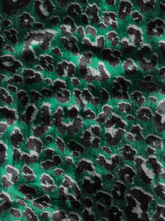 Melissa Leopard Print Velvet Top