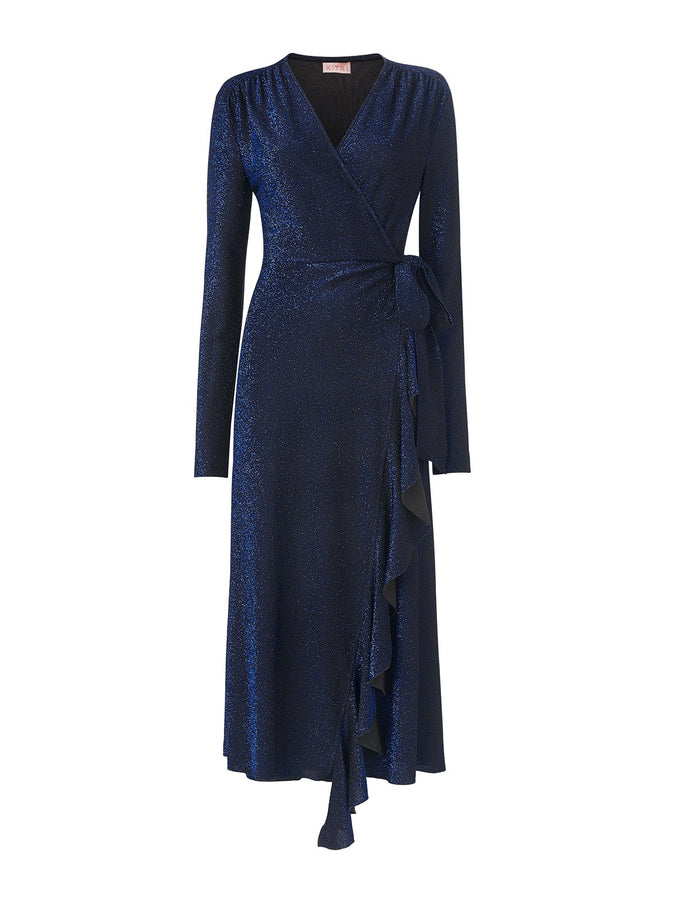 Gamzatti Blue Wrap Dress by KITRI Studio