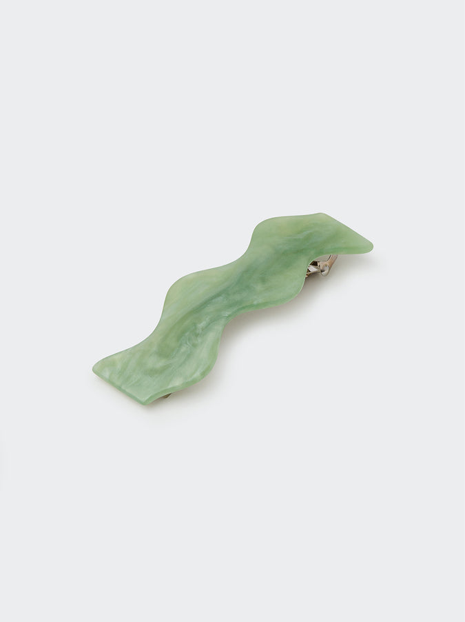 Mint Wavy Hair Clip