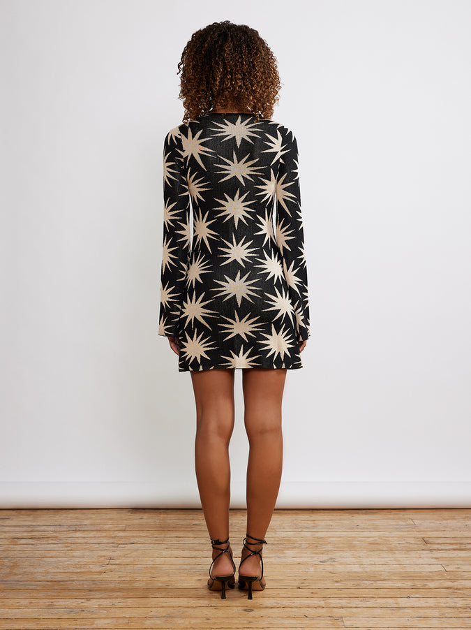 Greta Star Lurex Mini Knit Dress by KITRI Studio