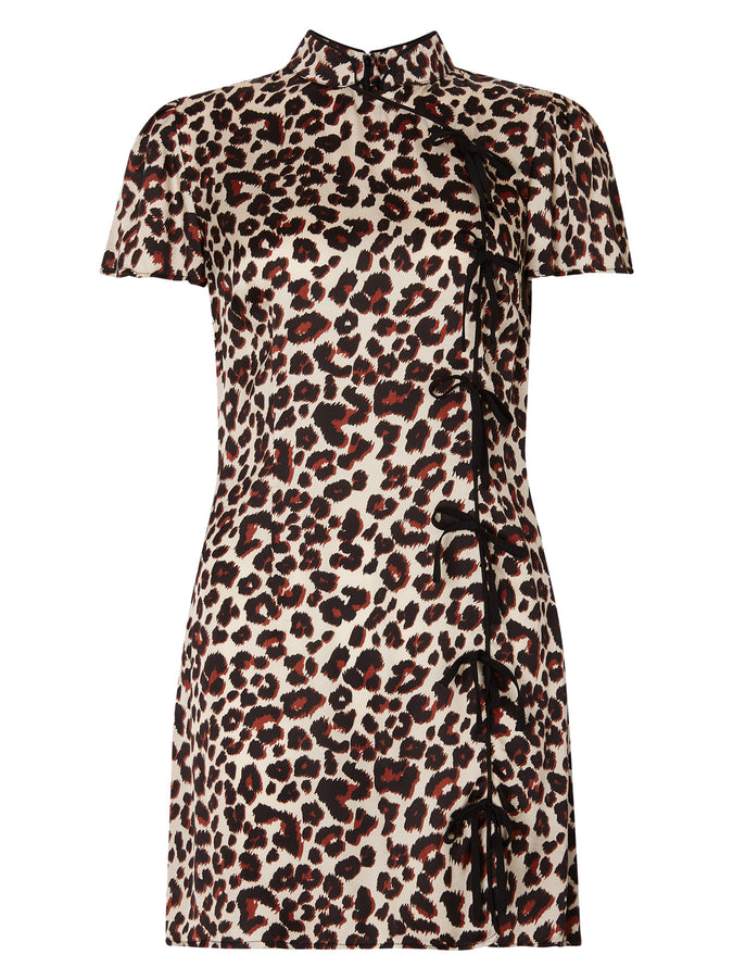 Harlow Animal Print Mini Dress by KITRI Studio