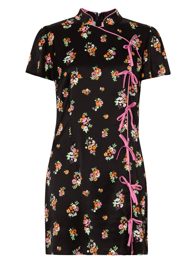 Harlow Black Floral Mini Dress