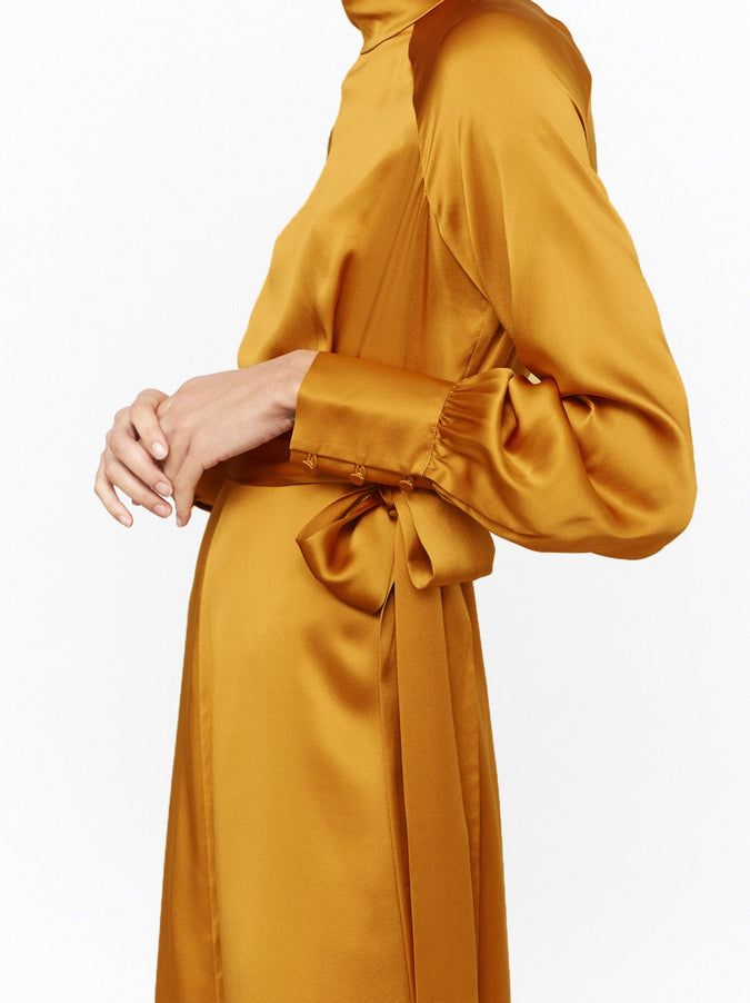 Isadora Silk Midi Evening Dress by KITRI Studio