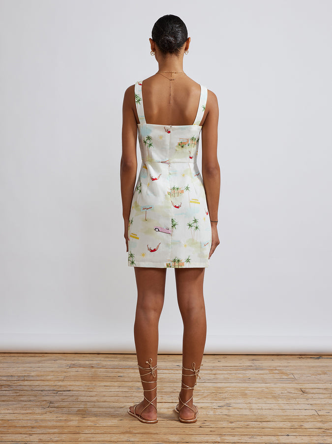 Ivy Palm Springs Print Mini Dress