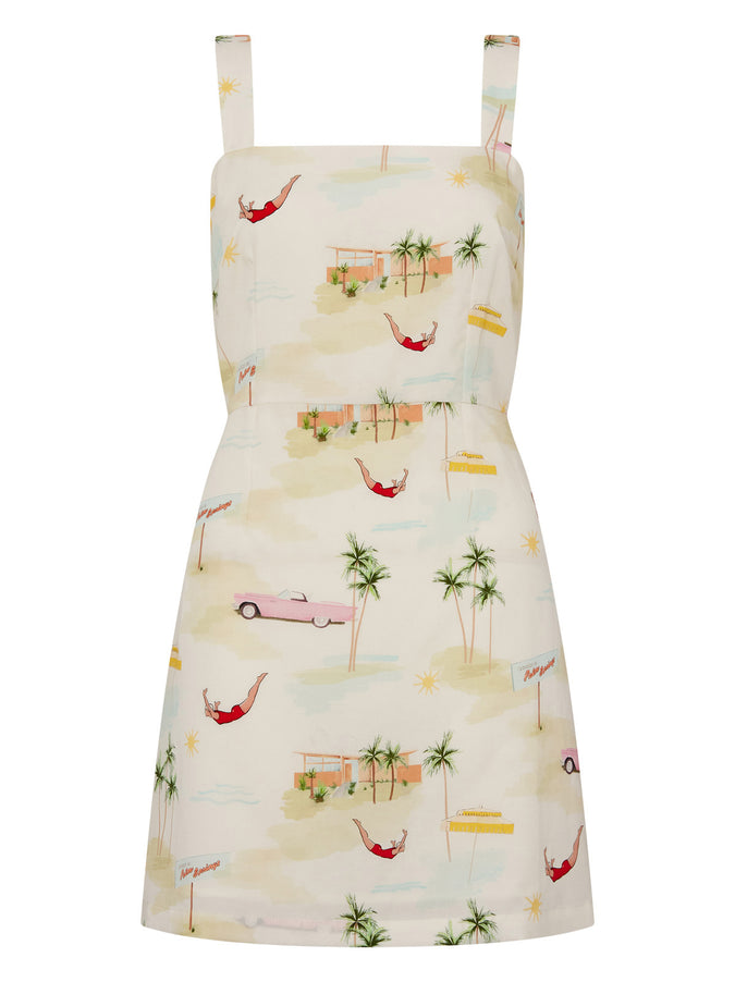 Ivy Palm Springs Print Mini Dress