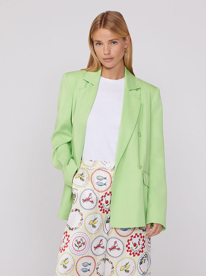 Josephine Green Double Breasted Blazer by KITRI Studio