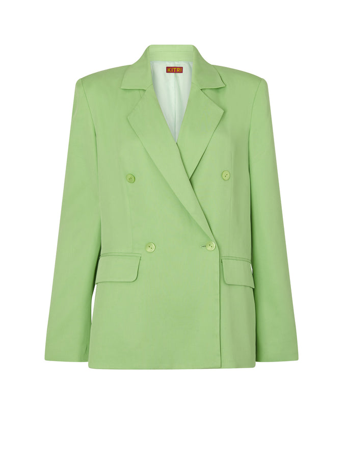 Josephine Green Double Breasted Blazer by KITRI Studio