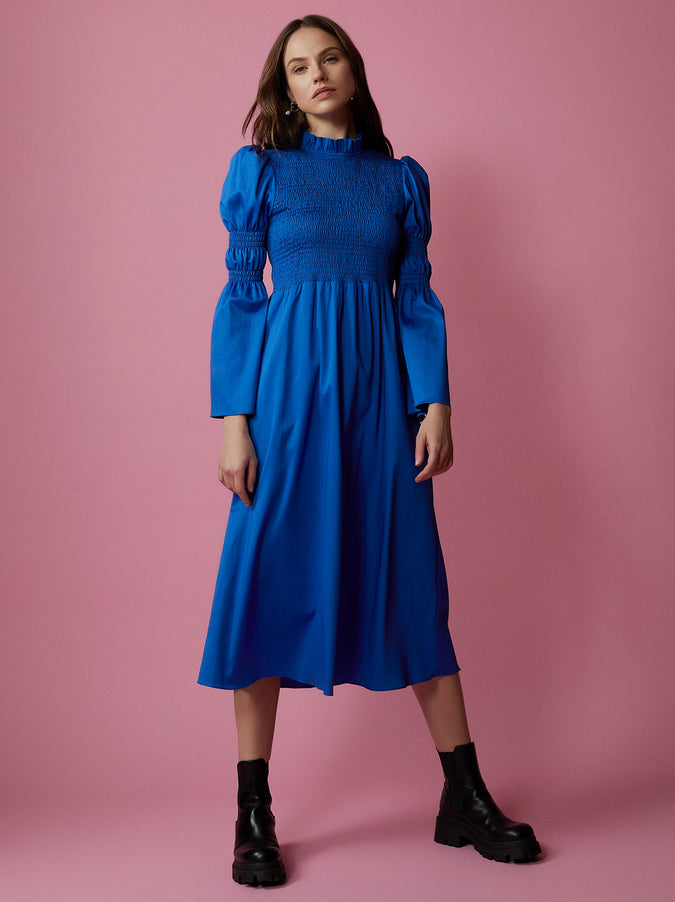 Juliette Cotton Shirred Dress by KITRI Studio