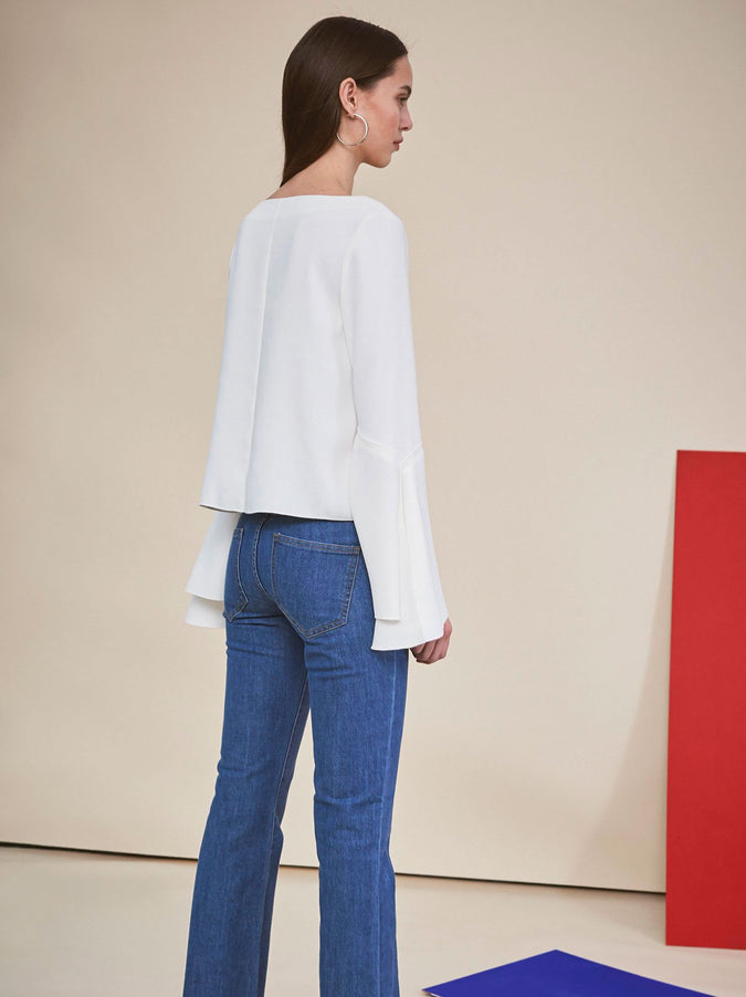 Giselle Fluted Sleeve Top