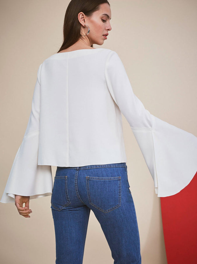 Giselle Fluted Sleeve Top