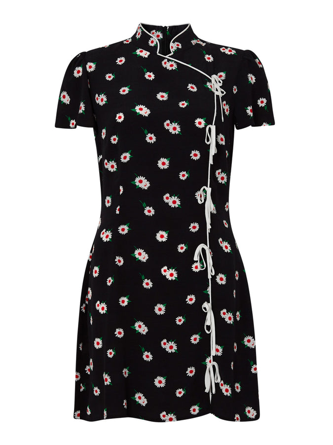Harlow Black Daisy Mini Dress by KITRI Studio