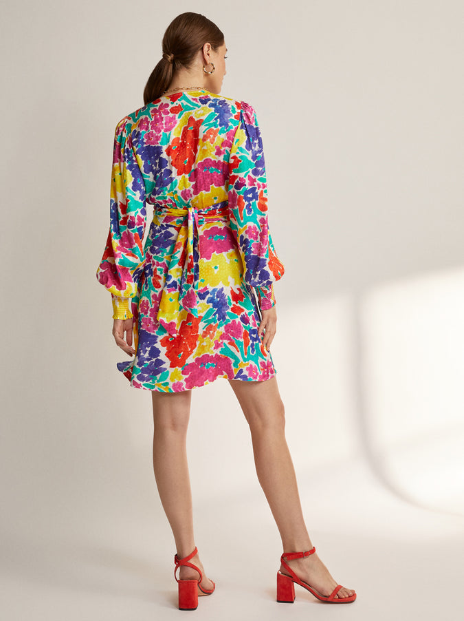 Lise Printed Jacquard Mini Dress by KITRI Studio