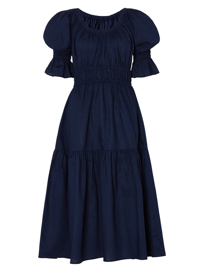 Margot Navy Midi Dress by KITRI Studio