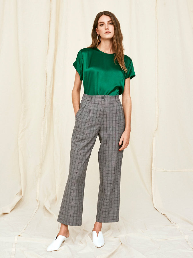 Olivia Green Silk T-shirt