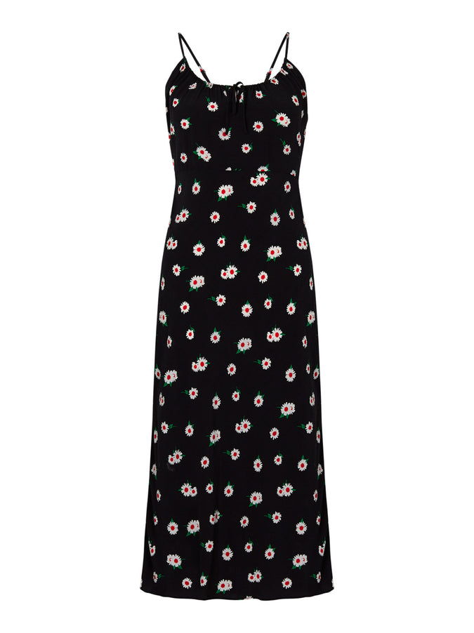 Ondine Black Daisy Slip Dress by KITRI Studio