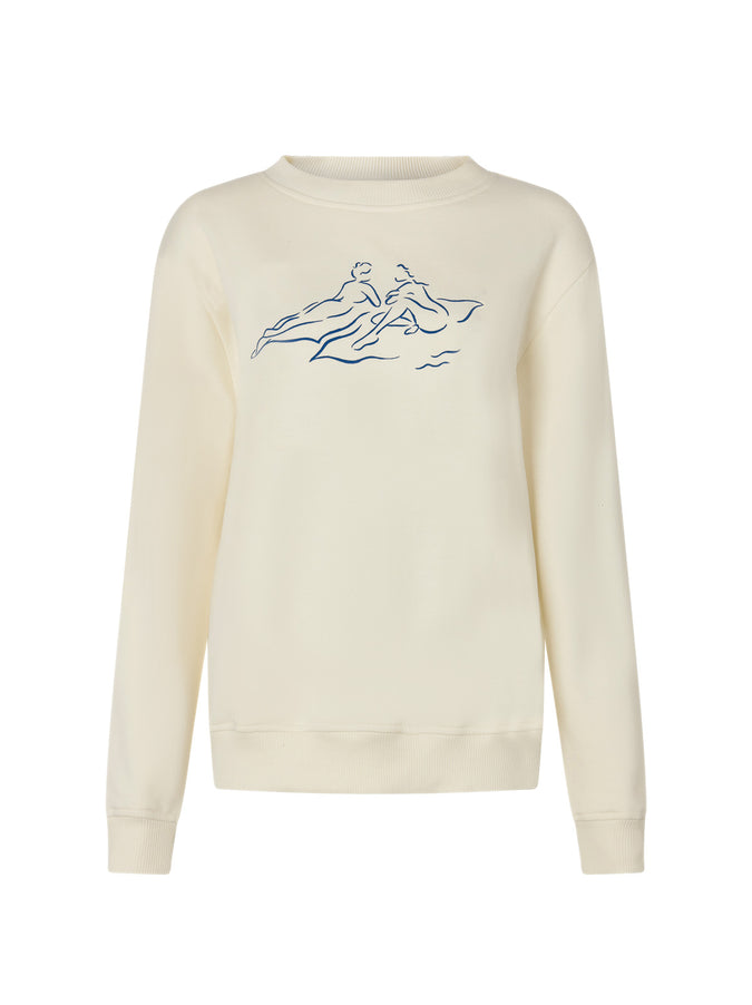 Sunbathers Organic Cotton Crew by KITRI Studio