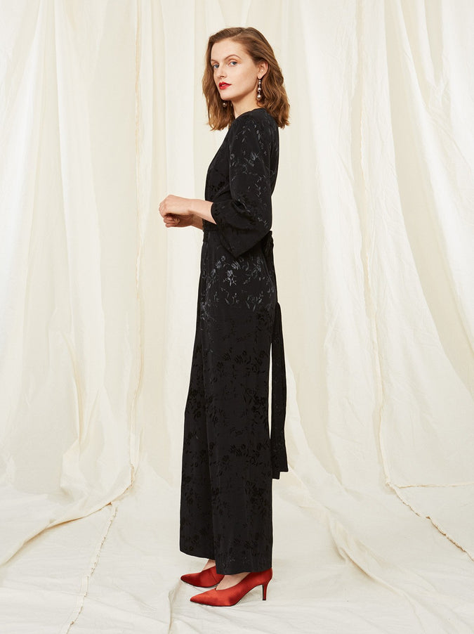 Zenaida Jacquard Jumpsuit