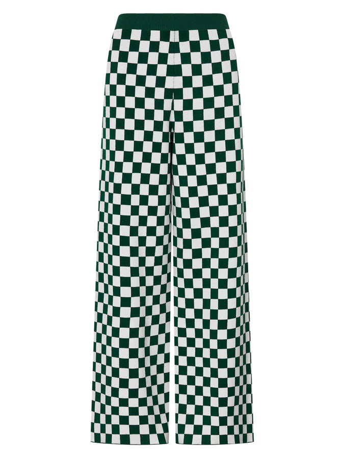 Kara Checker Knitted Trousers by KITRI Studio