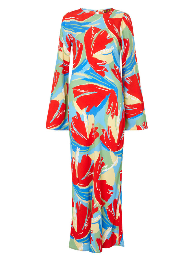 Keira Abstract Print Dress