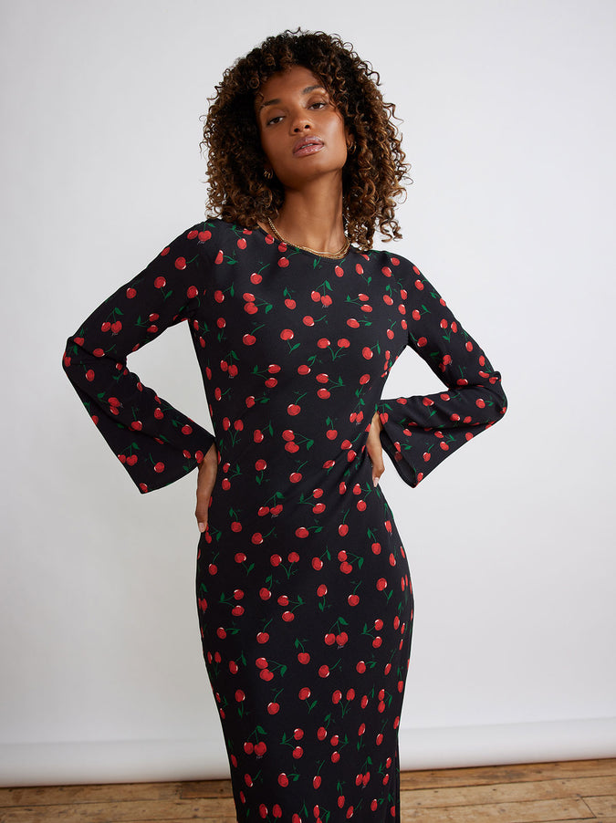 Keira Black Cherry Dress by KITRI Studio by KITRI Studio