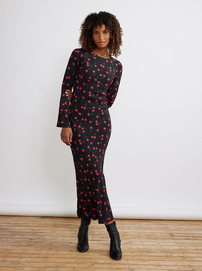 Keira Black Cherry Dress by KITRI Studio by KITRI Studio