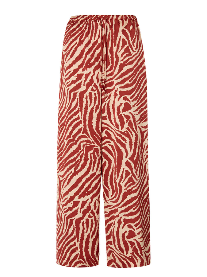 Kent Animal Print Drawstring Trousers by KITRI Studio