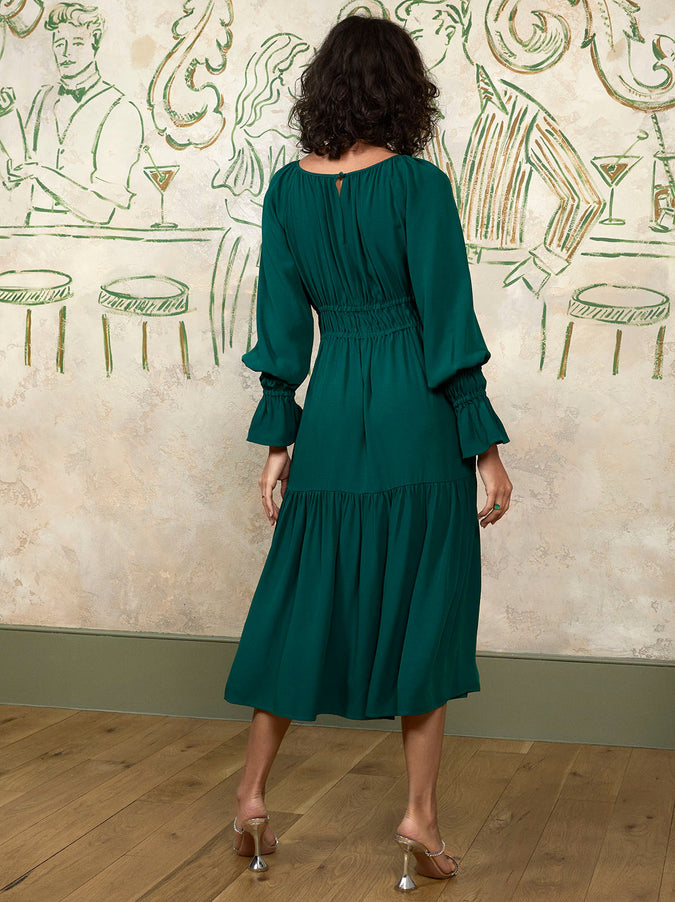 Larissa Green Midi Dress by KITRI Studio