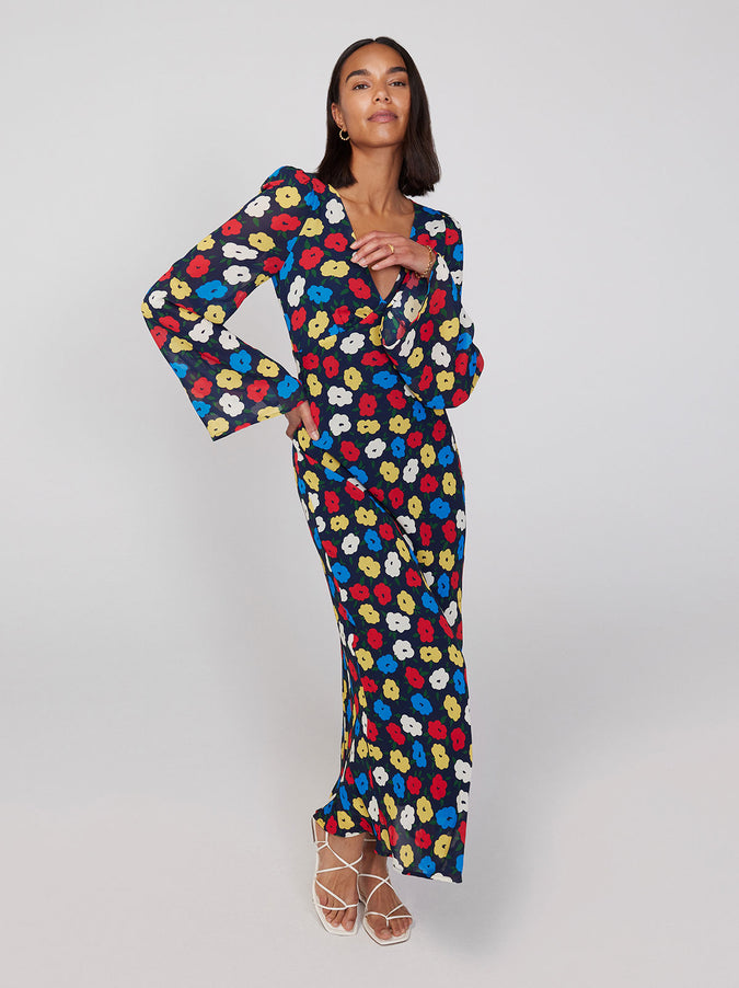 Libby Navy Floral Dress by KITRI Studio