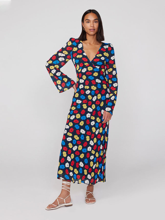 Libby Navy Floral Dress by KITRI Studio