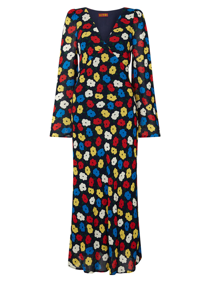 Libby Navy Floral Dress by KITRI Studio