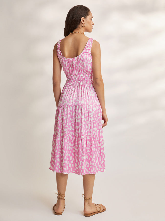 Lucia Pink Animal Heart Dress by KITRI Studio