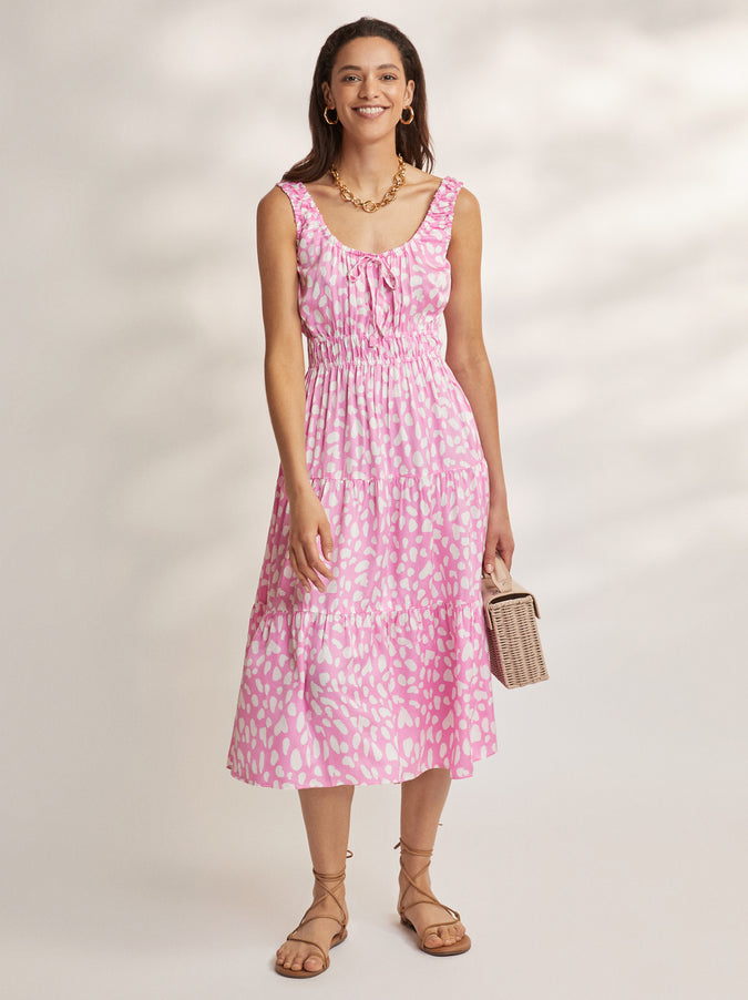 Lucia Pink Animal Heart Dress by KITRI Studio