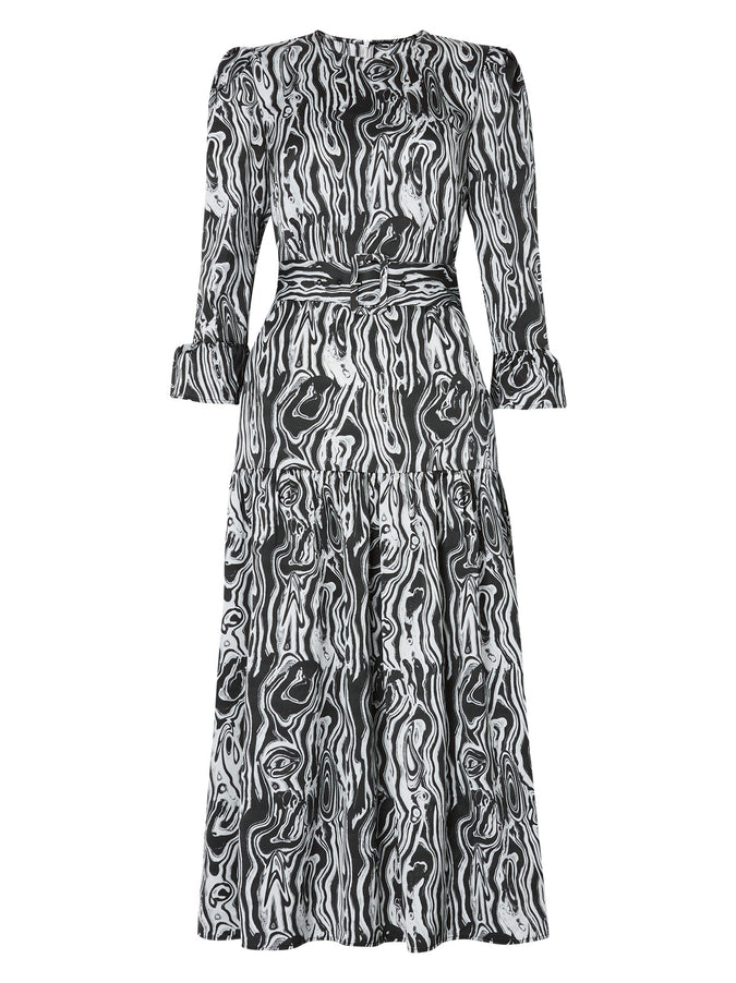 Luna Malachite Print Midi Dress by KITRI Studio