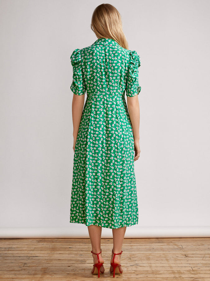 Maguire Green Floral Tea Dress by KITRI Studio