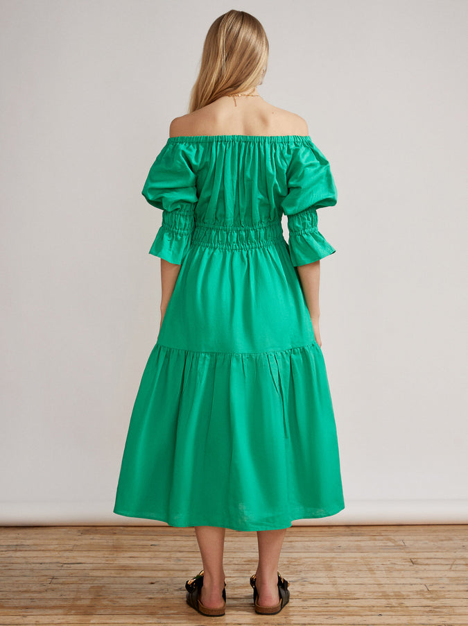 Margot Green Midi Dress by KITRI Studio