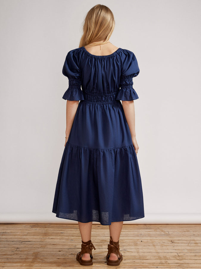 Margot Navy Midi Dress by KITRI Studio