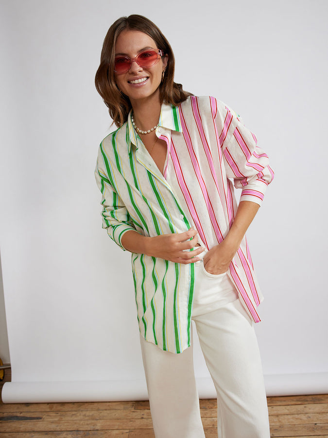 Mariana Multi Stripe Shirt by KITRI Studio