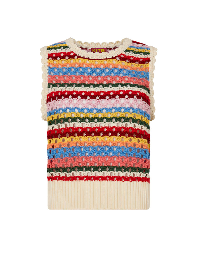 Marley Blanket Stripe Knit Vest