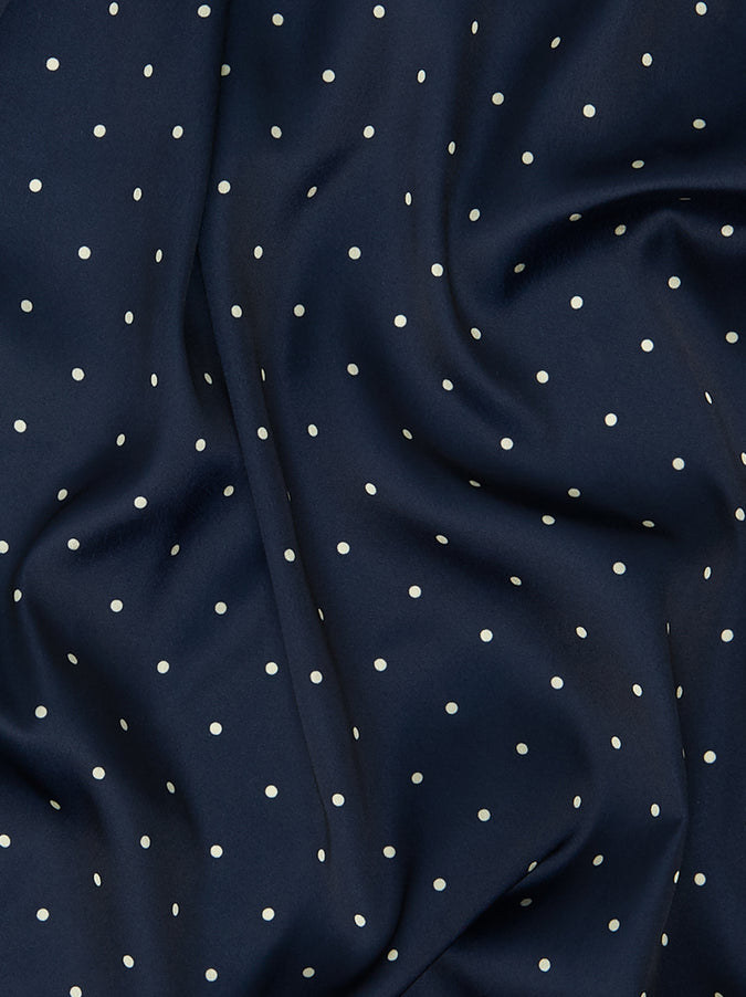Bessie Navy Pussy Bow Blouse