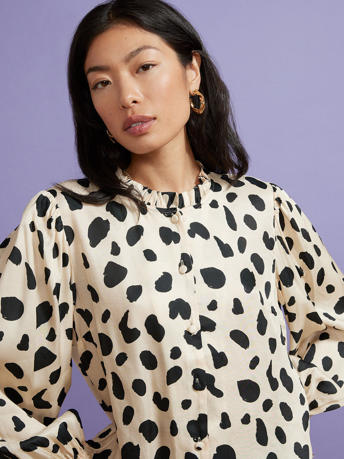 Ophelia Animal Spot Top by KITRI Studio