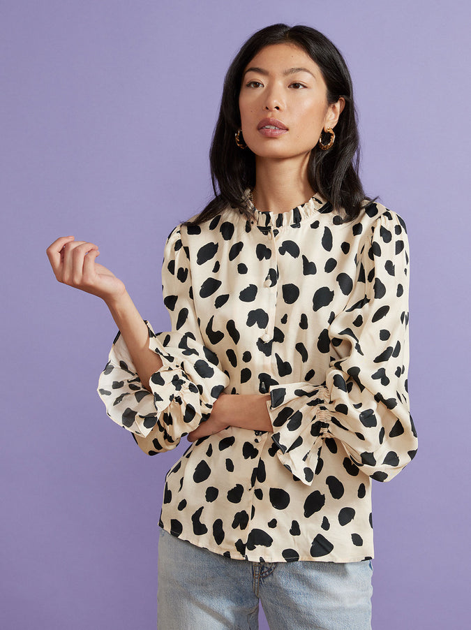Ophelia Animal Spot Top by KITRI Studio