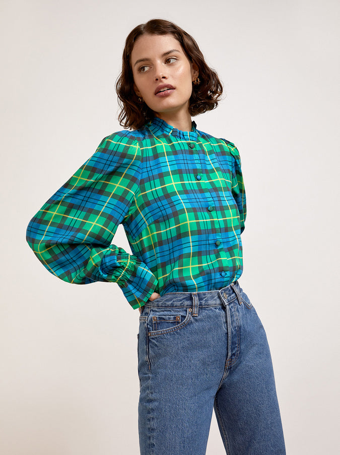 Full Price, Winter 2021 Collection, Tops Shirts & Blouses, colour-green, Tencel