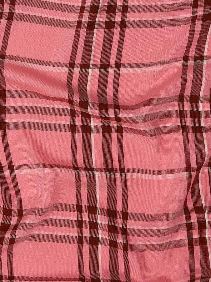 Angela Pink Check Top
