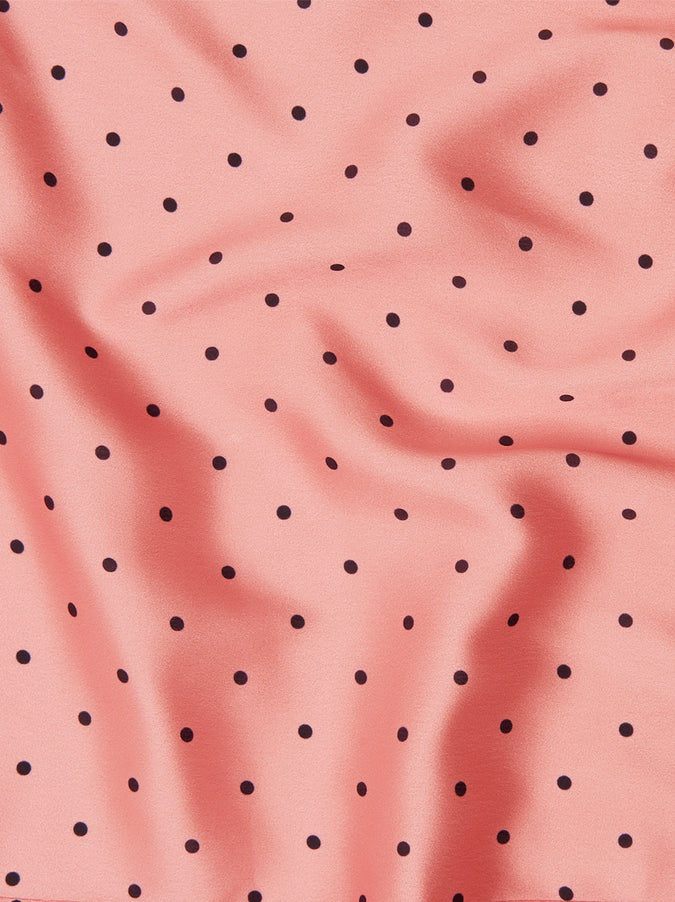 Tonya Pink Polka Dot Top