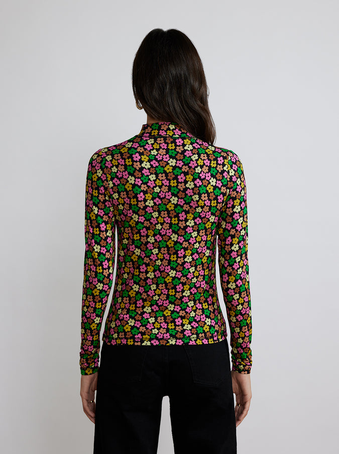 Paige Blurred Floral Jersey Top by KITRI Studio